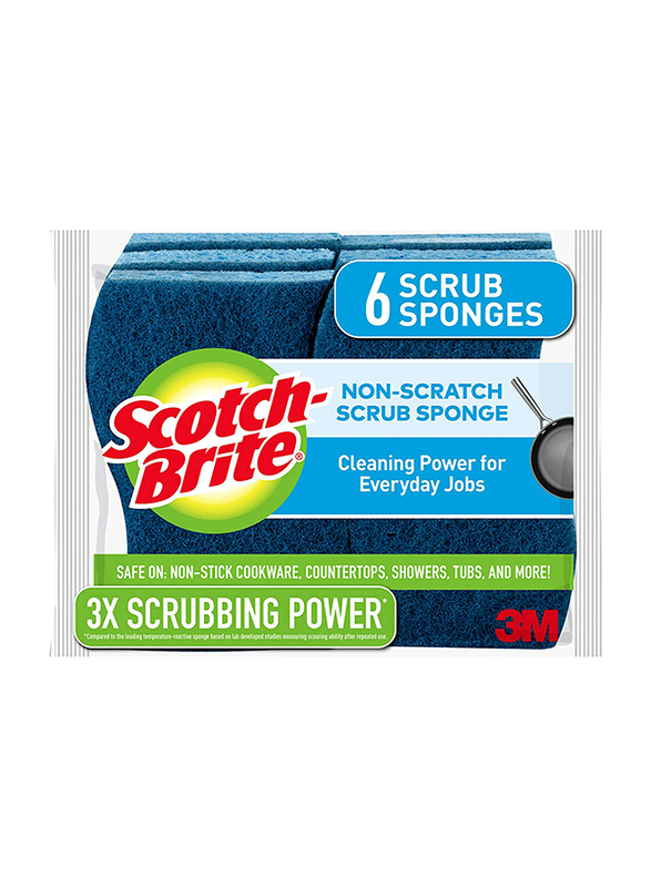 

3M Scotch Brite Non-Scratch Scrub Sponges, 6 Pieces