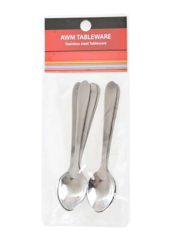 

Awm 6-Piece Stainless Steel Coffee Spoon, 398SCS, Silver