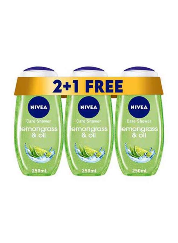 

Nivea Lemongrass & Oil Shower Gel, 250ml, 3 Piece