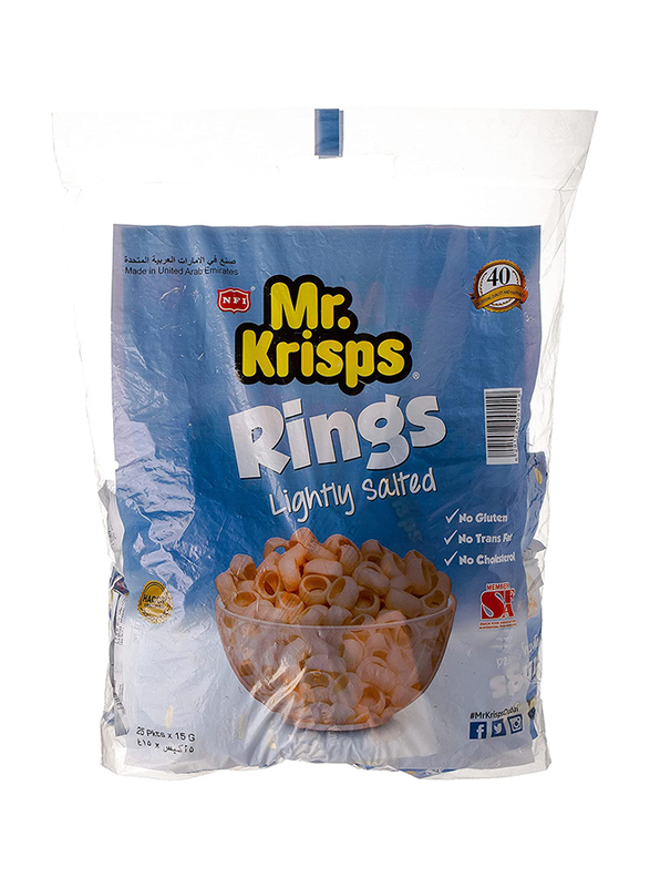 

Mr.Krisps Salted Potato Rings, 25 x 15g