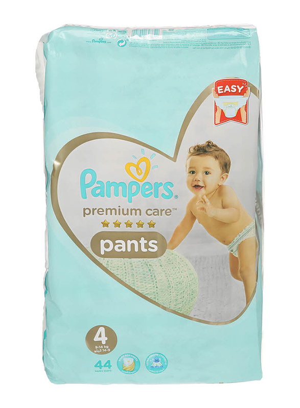 

Pampers Pemium Care Baby Pants Diapers, Size 4, 9-14 kg, 44 Counts