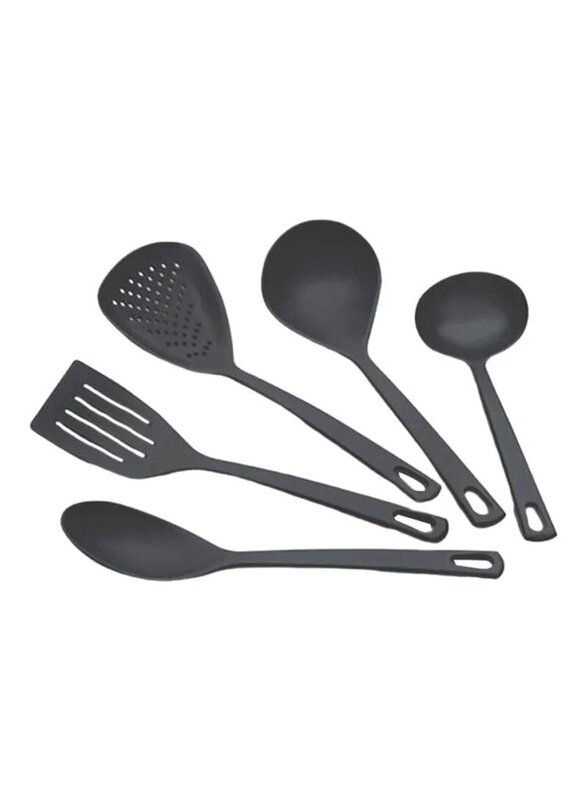 

Tramontina 5-Piece Nylon Cooking Spatula Utensil Set, Black