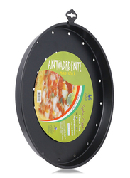 Union Antiaderente Non-Stick Stainless Steel Round Pizza Pan, Black