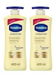 Vaseline Essential Healing Body Lotion, 2 x 400ml