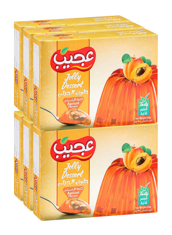 

Ajeeb Jelly Apricot, 6 x 85g