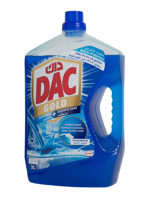 

DAC Gold Ocean Breeze Disinfectant Floor Cleaner, 3 Liter