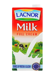 Lacnor Full Cream Milk, 12 x 1 Liter