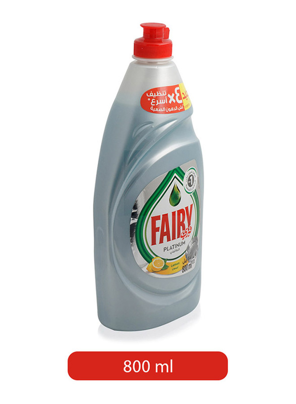 

Fairy Platinum Lemon Liquid Dishwashing Soap, 800 ml