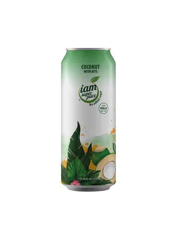 

I Am Superjuice Coconut with Bits Drink, 12 Cans x 330ml