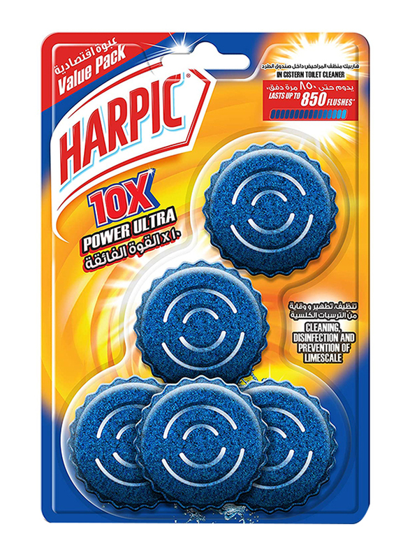 

Harpic Power Ultra Toilet Block, 5 Pieces