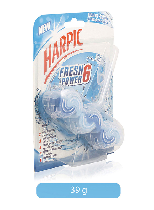 

Harpic Fresh Power 6 Marine Splash Toilet Cleaner, 39g