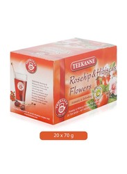 Teekanne Rosehip and Hibiscus Flowers Tea Bags, 20 Tea Bags x 70g