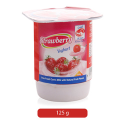 Al Ain Strawberry Flavored Yoghurt, 125 g