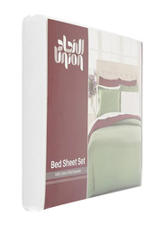 Union 2-Piece Plain Bed Sheet Set, 2 Fitted Sheets, Single, White