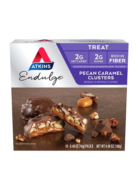 

Atkins Pecan Caramel Clusters, 10 x 14g