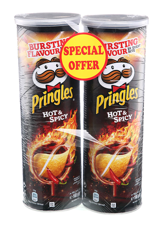 

Pringles Hot & Spicy Chips, 2 x 165g