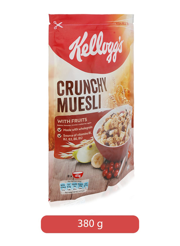 

Kellogg's Crunchy Muesli Flakes with Fruits, 380g