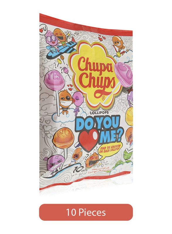 

Chupa Chups Do You Love Me Lollipop, 10 Units, 120g