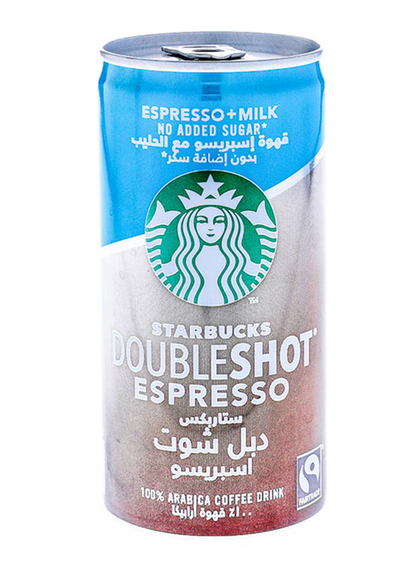 

Starbucks Doubleshot Espresso No Added Sugar Arabica Coffee Drink, 200ml