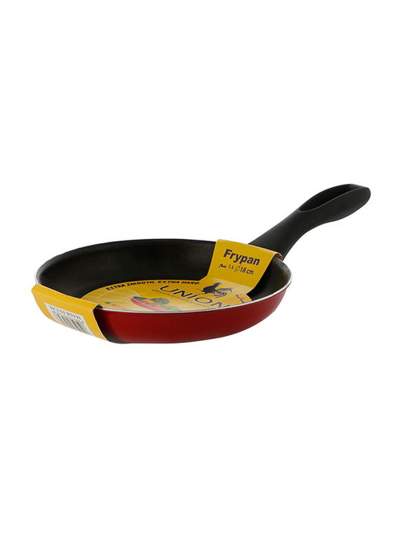 

Union 18cm High Gauge Aluminium Non-Stick Round Frypan, Red