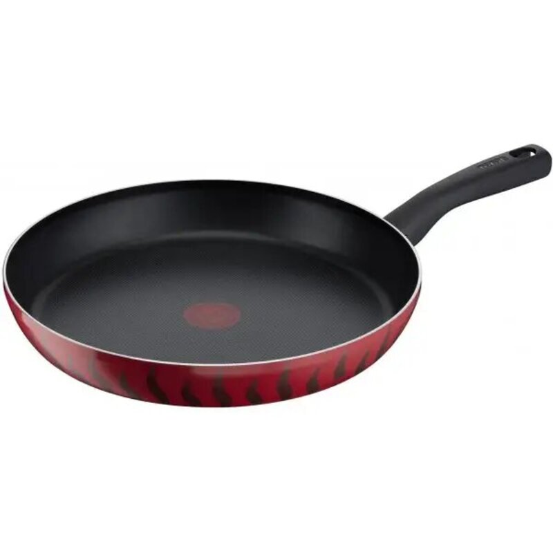 

Tefal 32cm Round G6 Tempo Flame Frypan, Red/Black
