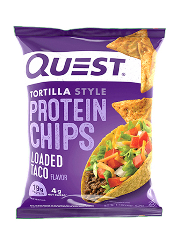 

Quest Loaded Taco Nutrition Tortilla Style Protein Chips, 32g