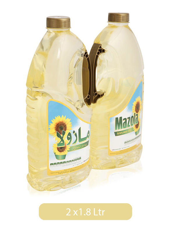 

Mazola Sunflower Oil, 2 Tins x 1.8 Liter