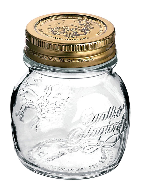 

Bormioli Rocco Quattro Glass Stag Jar, 250ml, Clear