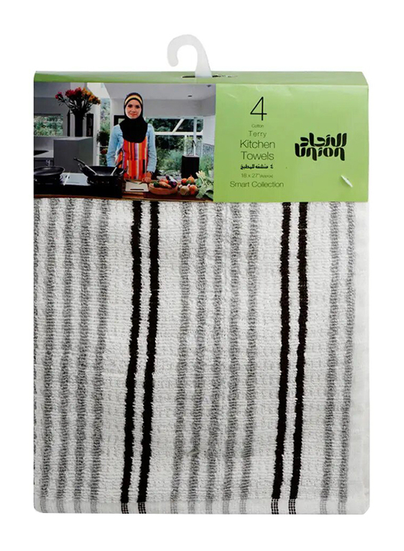 

Union 4-Piece Cotton Terry Kitchen Towels, Multicolour