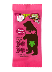 YoYo Bear Pure Fruit Roll Raspberry, 18 x 20g