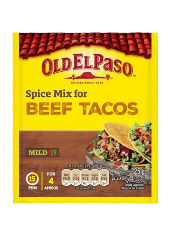 

Old El Paso Spice Mix for Beef Taco, 25g