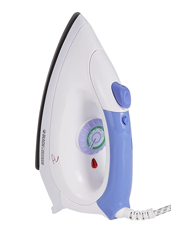 

Black+Decker Dry Iron with Spray Function 1000W, White/Lavender