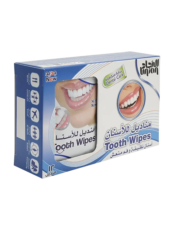 

Union Tooth Wipe, 12 Sachet