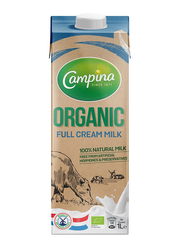 

Campina Organic Full Cream Milk, 12 x 1 Litre