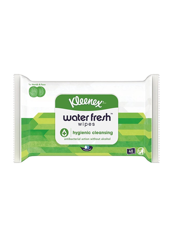 

Kleenex Water Fresh Hygienic Cleansing Wipes, 40 Pieces