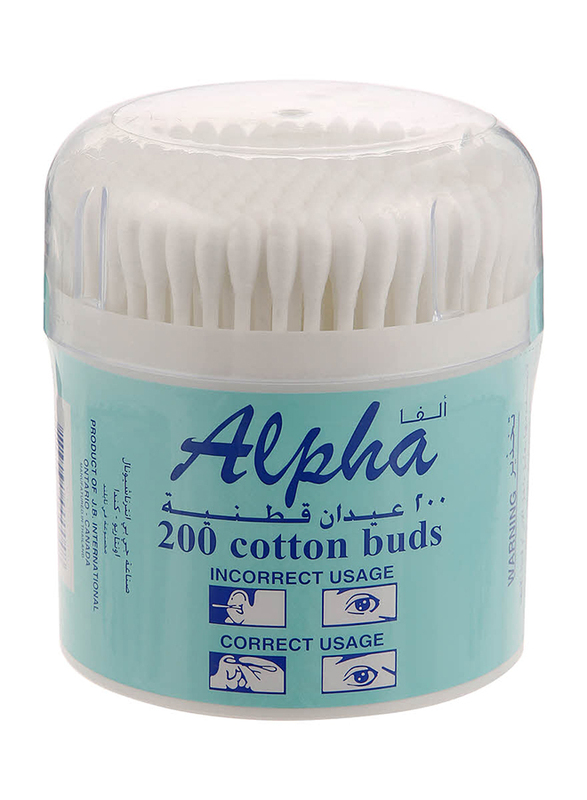 

Alpha Cotton Buds, 200 Pieces
