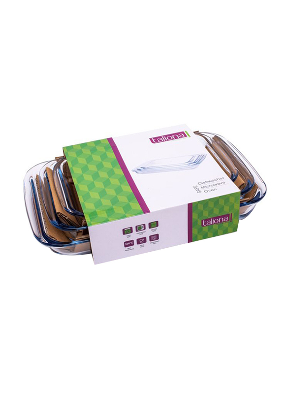 

Taliona 3-Piece Rectangle Glass Baking Dish Set, Clear