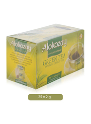 Alokozay Heat Seal Sachets Green Tea, 25 Tea Bags x 2g