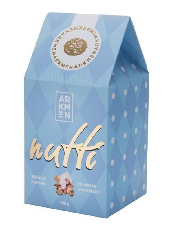 Arkmen Nutti Walnuts in White Chocolate, 100g