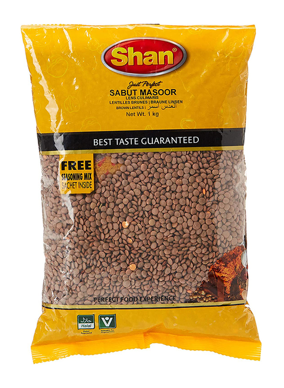 

Shan Masoor Whole Brown Lentils, 1Kg