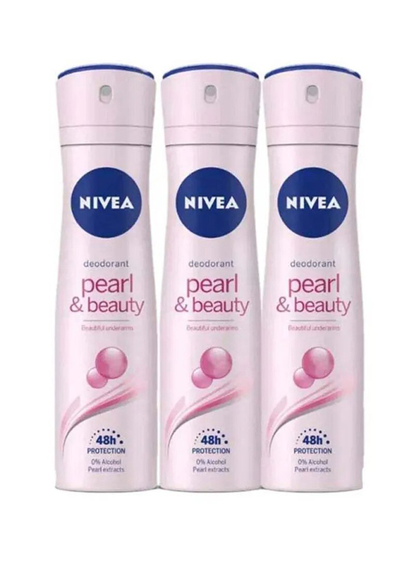 

Nivea Pearl & Beauty Spray, 150ml, 3 Pieces