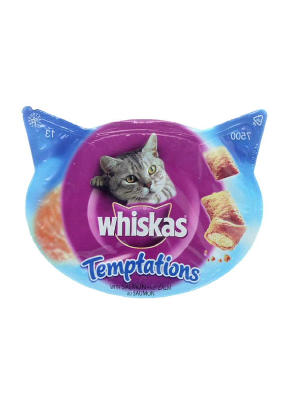 

Whiskas Temptations with Salmon Dry Cat Food, 60 grams