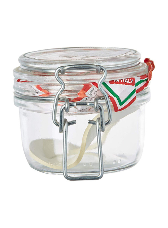 

Bormioli Rocco Glass Fido Clip Jar, 125ml, Clear