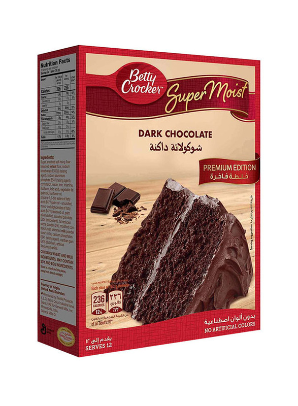 

Betty Crocker Supermoist Dark Chocolate Premium Edition Cake Mix, 510g