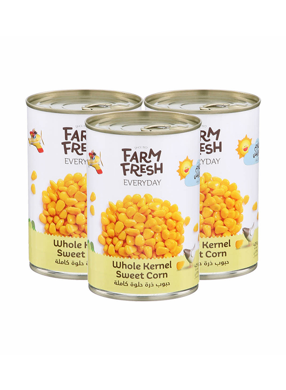 

Farm Fresh Whole Kernel Sweet Corn, 3 x 425g