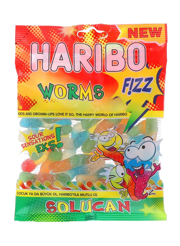 

Haribo Fizz Worms Jelly Candy, 160g