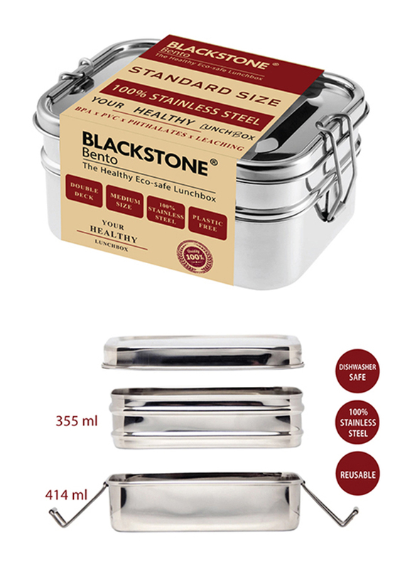 

Blackstone 1L Stainless Steel Lunch Box, Silver