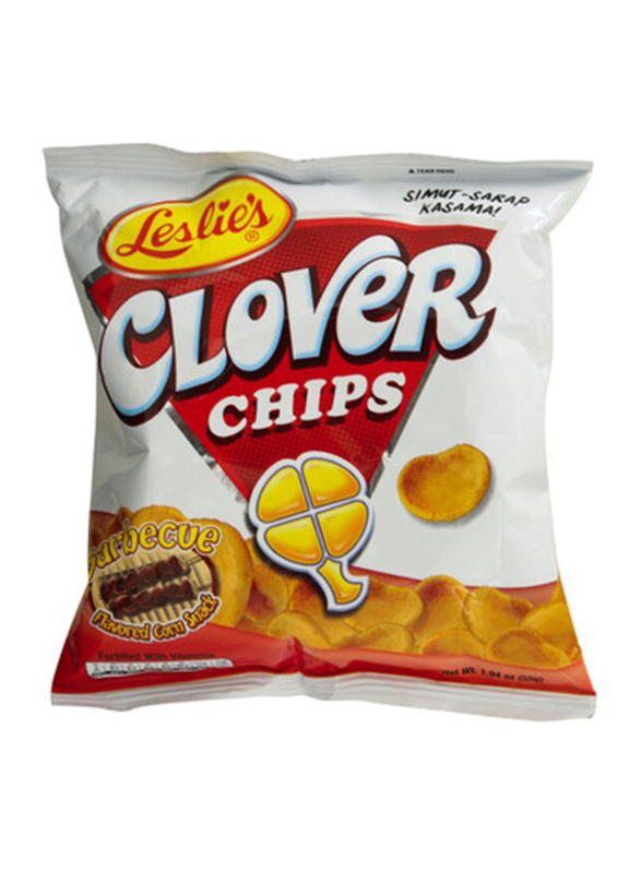 

Leslies Clover BBQ Chips, 55g