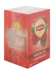 Lipton Hibiscus Herbal Infusion Tea, 20 Tea Bags x 2g
