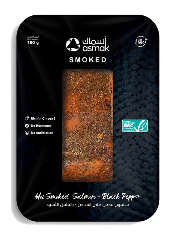 

Asmak Hot Smoke Black Pepper Salmon, 180g